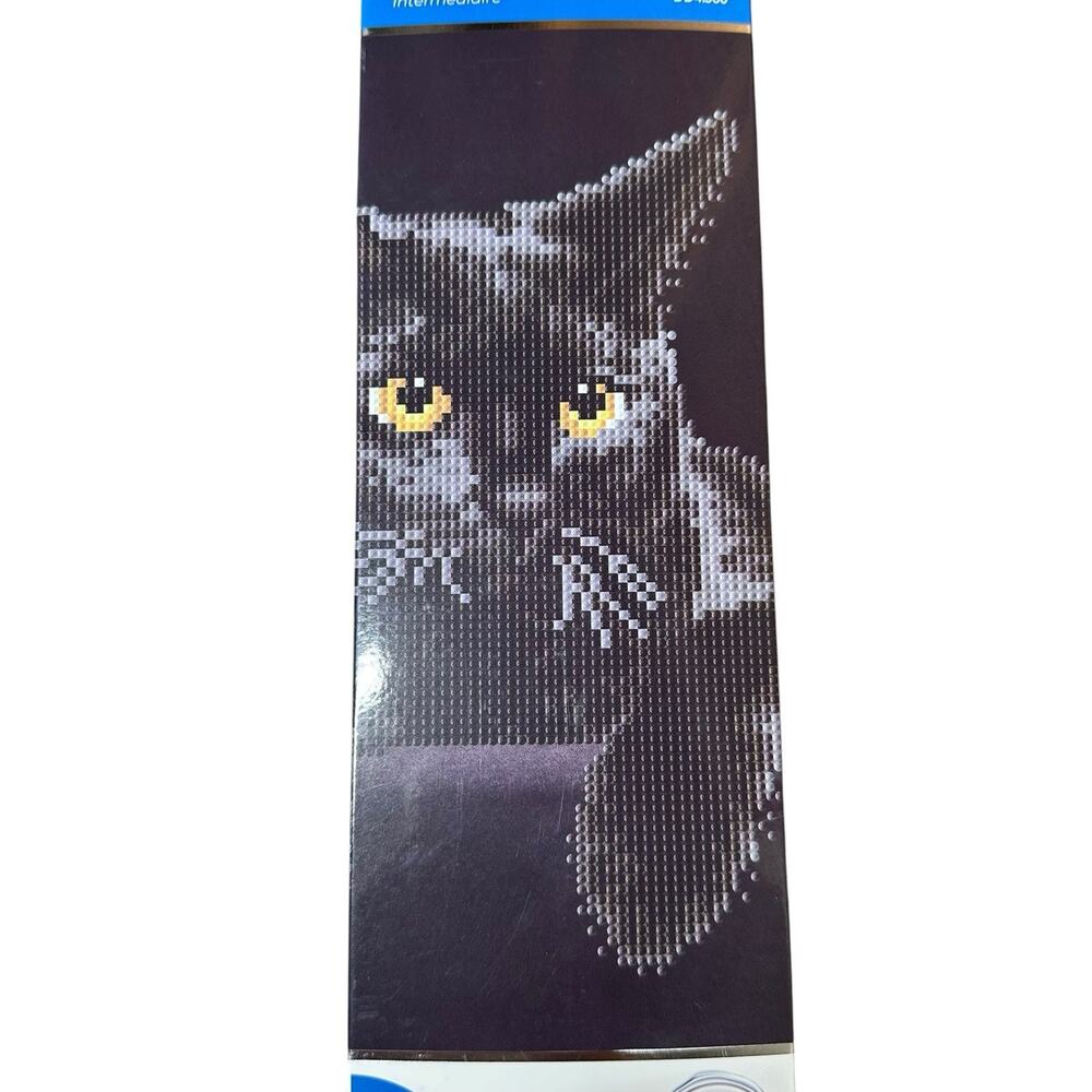 Diamond Dotz Intermediate Black Cat Diamond Painting Facet Art Kit NEW